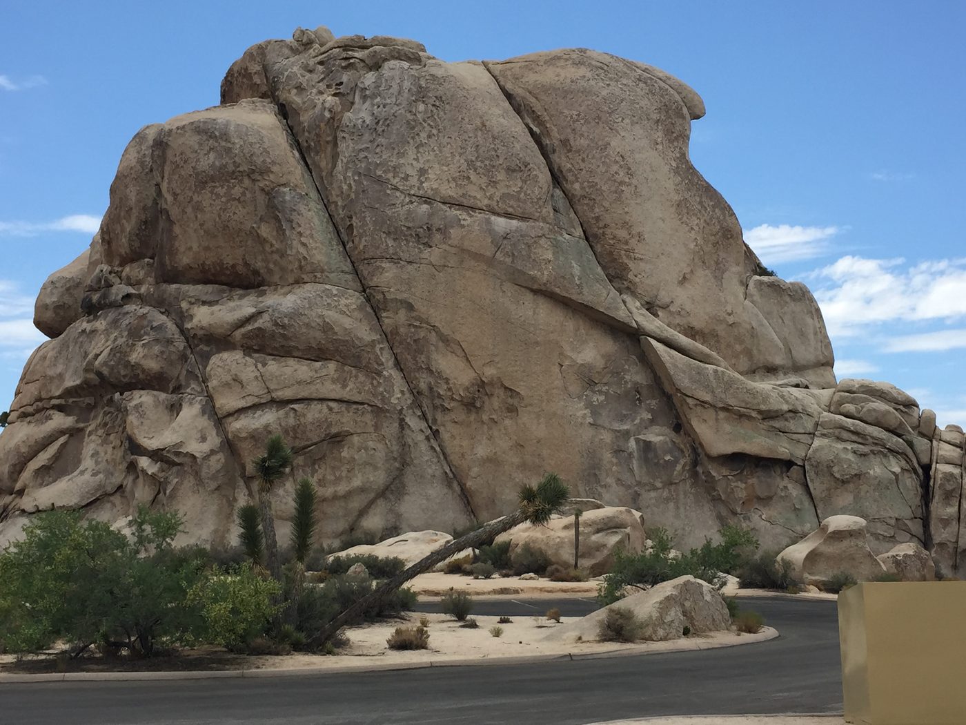 A large granite rock formation in Joshua Tree National Park